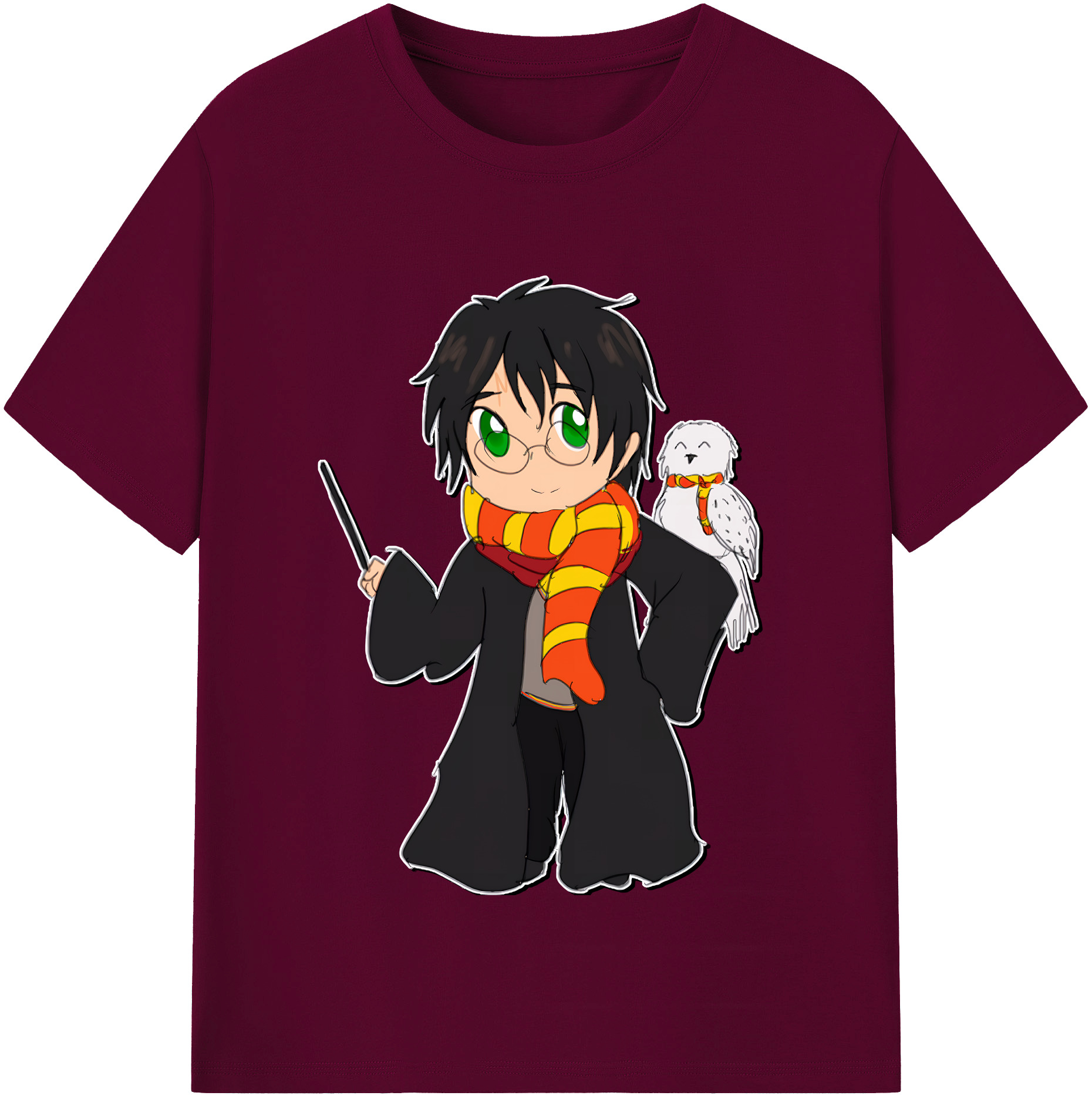 （画像用） Harry Potter ハリー・ポッターシリーズ レディースカジュアルプリントTシャツ（綿100％）